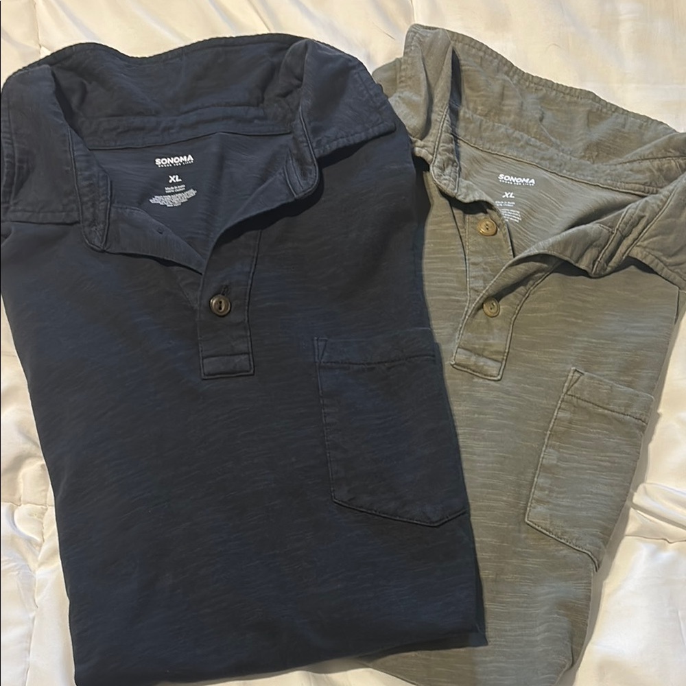 Sonoma Men's Casual Shirts - Black and Gray